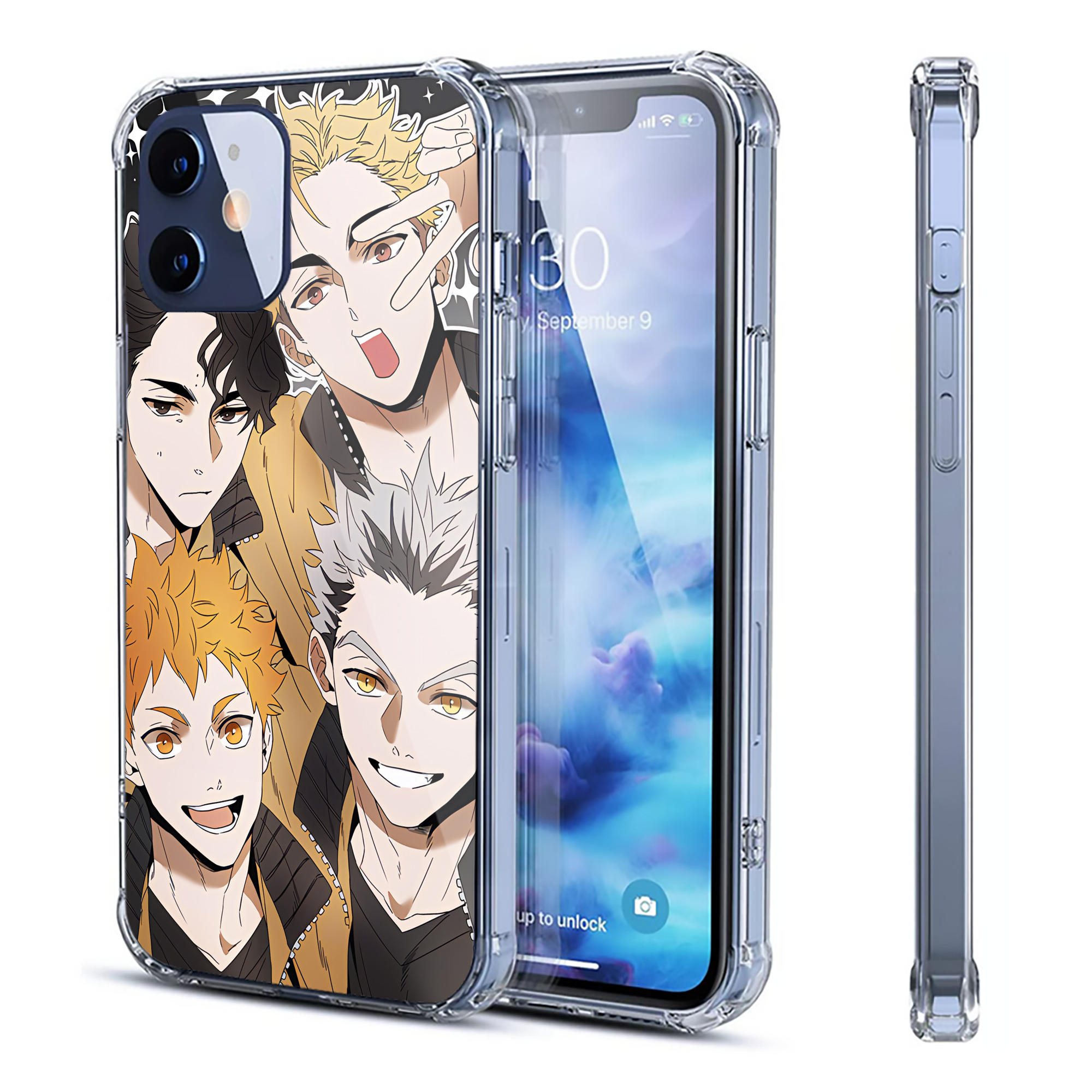 （画像用） ハイキュー!! Haikyu!! 【iPhone 12シリーズ対応】透明スマホケース（クリアソフトケース）